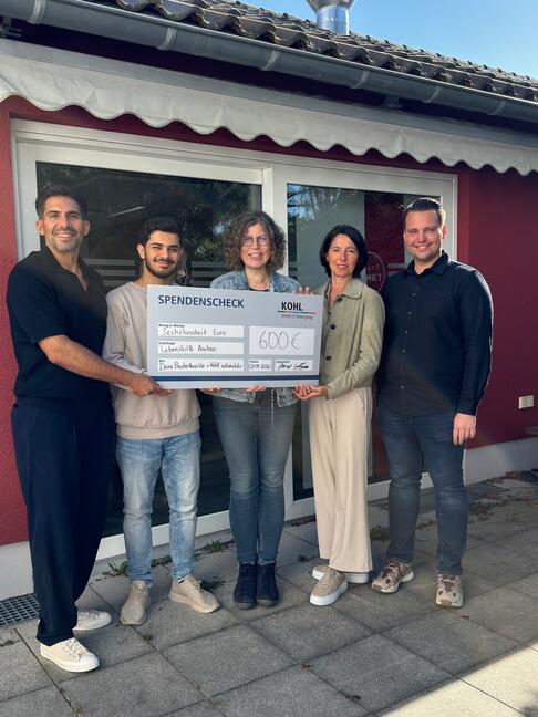 600 € Spende dank der Baderknechte & Kohl automobile